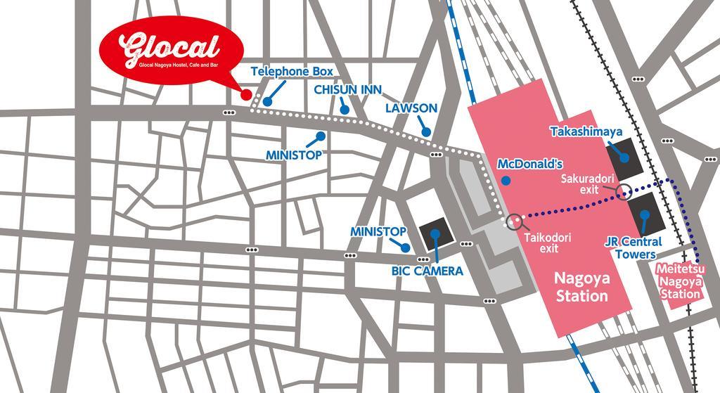 Glocal Nagoya Backpackers Hostel Екстериор снимка